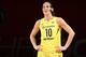 FAIRFAX, VA - SEPTEMBER 12: Sue Bird #10 of the Seattle Storm looks on during the game against the Washington Mystics in Game Three of the 2018 WNBA Finals on September 12, 2018 at Eaglebank Arena at George Mason University in Fairfax, VA. NOTE TO USER: User expressly acknowledges and agrees that, by downloading and or using this photograph, User is consenting to the terms and conditions of the Getty Images License Agreement. Mandatory Copyright Notice: Copyright 2018 NBAE (Photo by Ned Dishman/NBAE via Getty Images)
