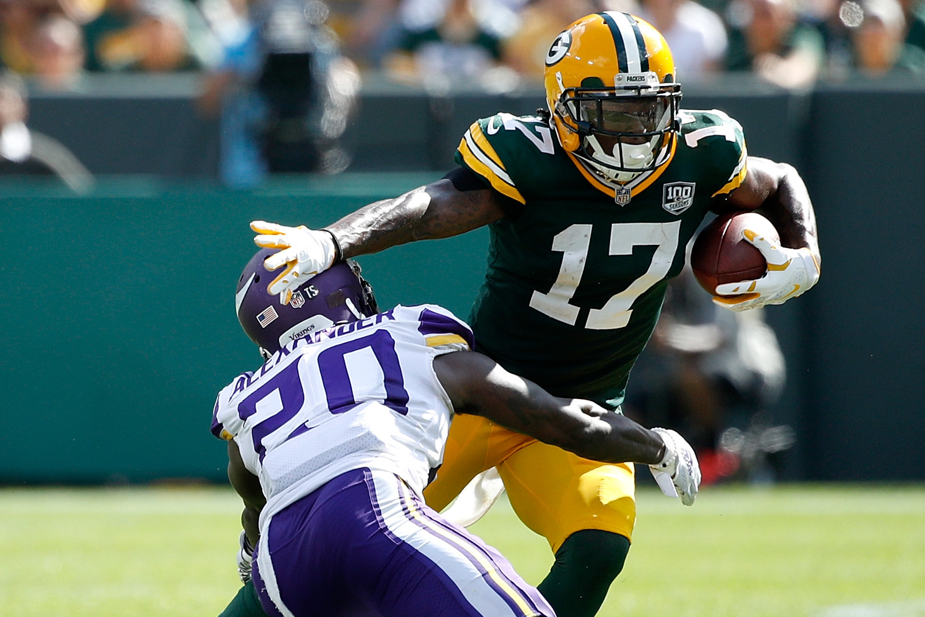 Packers win 43-34 over the Vikings, Adams ties single-game reception record  - WTMJ