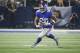 New York Giants running back Saquon Barkley (26) carries the ball during the first half of an NFL football game against the Dallas Cowboys in Arlington, Texas, Sunday, Sept. 16, 2018. (AP Photo/Michael Ainsworth)
