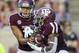 Texas A&M quarterback Kellen Mond (11) hands the ball off to running back Trayveon Williams (5) during the first half of an NCAA college football game against Louisiana Monroe Saturday, Sept. 15 2018, in College Station, Texas. (AP Photo/Sam Craft)