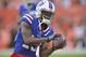 Buffalo Bills wide receiver Corey Coleman (19) warms up before an NFL football preseason game against the Cleveland Browns, Friday, Aug. 17, 2018, in Cleveland. Buffalo won 19-17. (AP Photo/David Richard)