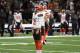 Cleveland Browns kicker Zane Gonzalez missed an extra point in the second half of an NFL football game against the New Orleans Saints in New Orleans on Sunday, September 16, 2018. ( AP Photo / Bill Feig)