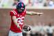 OXFORD, MS - SEPTEMBER 8: Mac Brown #96 of the Mississippi Rebels punts the ball during a game against the Southern Illinois Salukis at Vaught-Hemingway Stadium on September 8, 2018 in Oxford, Mississippi. The Rebels defeated the Salukis 76-41. (Photo by Wesley Hitt/Getty Images)