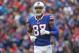 BUFFALO, NY - NOVEMBER 12: Jordan Matthews #87 of the Buffalo Bills during NFL game action against the New Orleans Saints at New Era Field on November 12, 2017 in Buffalo, New York. (Photo by Tom Szczerbowski/Getty Images)