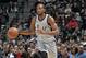 SAN ANTONIO, TX - JANUARY 13: Kawhi Leonard #2 of the San Antonio Spurs handles the ball against the Denver Nuggets on January 13, 2018 at the AT&T Center in San Antonio, Texas. NOTE TO USER: User expressly acknowledges and agrees that, by downloading and or using this photograph, user is consenting to the terms and conditions of the Getty Images License Agreement. Mandatory Copyright Notice: Copyright 2018 NBAE (Photos by Mark Sobhani/NBAE via Getty Images)