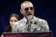 Conor McGregor speaks at a press conference after a boxing match against the super-welters against Floyd Mayweather Jr., Sunday, August 27, 2017, in Las Vegas. (AP Photo / Isaac Brekken)
