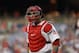 Philadelphia Phillies' Wilson Ramos in action during a baseball game against the Boston Red Sox, Wednesday, Aug. 15, 2018, in Philadelphia. (AP Photo/Matt Slocum)