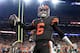 CLEVELAND, OH - SEPTEMBER 20: Baker Mayfield #6 of the Cleveland Browns celebrates after making a catch on a two-point conversion attempt during the third quarter against the New York Jets at FirstEnergy Stadium on September 20, 2018 in Cleveland, Ohio. (Photo by Jason Miller/Getty Images)