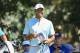 ATLANTA, GA - SEPTEMBER 21: Tiger Woods of the United States reacts on the third tee during the second round of the TOUR Championship at East Lake Golf Club on September 21, 2018 in Atlanta, Georgia. (Photo by Sam Greenwood/Getty Images)