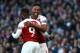 LONDON, ENGLAND - SEPTEMBER 23: Alexandre Lacazette and Pierre-Emerick Aubameyang of Arsenal celebrat their teams first goal in action during the Premier League match between Arsenal and Everton at The Emirates Stadium on September 23, 2018 in London, England, United Kingdom. (Photo by Chloe Knott - Danehouse/Getty Images)