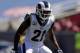 Los Angeles Rams defensive back Aqib Talib plays against the Los Angeles Chargers during the first half in an NFL football game Sunday, Sept. 23, 2018, in Los Angeles. (AP Photo/Jae C. Hong)