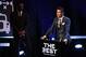 LONDON, ENGLAND - OCTOBER 23: Cristiano Ronaldo of Portugal and Real Madrid CF wins The best Fifa men's player as Idris Elba looks on during The Best FIFA Football Awards Show on October 23, 2017 in London, England. (Photo by Bryn Lennon/Getty Images)