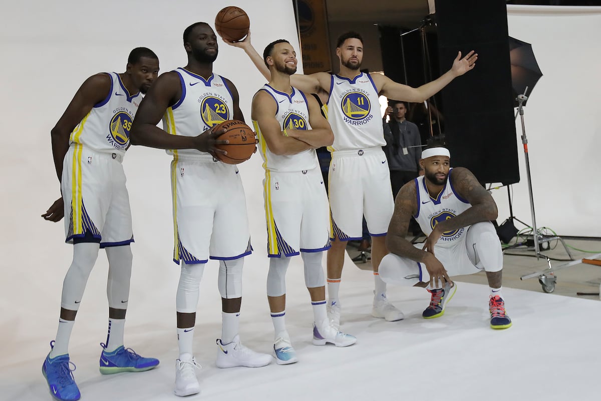 Warriors Media Day 2018: Stephen Curry, DeMarcus Cousins Interviews, Video, More