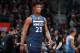 MINNEAPOLIS, MN - FEBRUARY 11: Jimmy Butler #23 of the Minnesota Timberwolves look on during the game against the Sacramento Kings on February 11, 2018 at Target Center in Minneapolis, Minnesota. NOTE TO USER: User expressly acknowledges and agrees that, by downloading and or using this Photograph, user is consenting to the terms and conditions of the Getty Images License Agreement. Mandatory Copyright Notice: Copyright 2018 NBAE (Photo by David Sherman/NBAE via Getty Images)