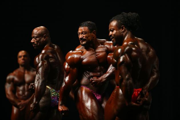 MELBOURNE, AUSTRALIA - MARCH 17:  Competitors pose during the Arnold Classic Pro Show during the Arnold Sports Festival Australia at The Melbourne Convention and Exhibition Centre on March 17, 2018 in Melbourne, Australia.  (Photo by Robert Cianflone/Getty Images)