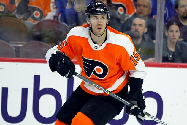 Philadelphia Flyers' Jori Lehtera during an NHL hockey game Sunday, April 1, 2018, in Philadelphia. (AP Photo/Tom Mihalek)