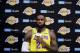 LeBron James, of the Los Angeles Lakers, answers questions at Media Day at the NBA Basketball Team's training center on Monday, September 24, 2018 in El Segundo, CA (AP Photo / Marcio Jose Sanchez)