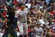 BOSTON, MA - SEPTEMBER 29: Giancarlo Stanton #27 of the New York Yankees looks on after hitting a home run in the top of the seventh inning of the game against the Boston Red Sox at Fenway Park on September 29, 2018 in Boston, Massachusetts. (Photo by Omar Rawlings/Getty Images)