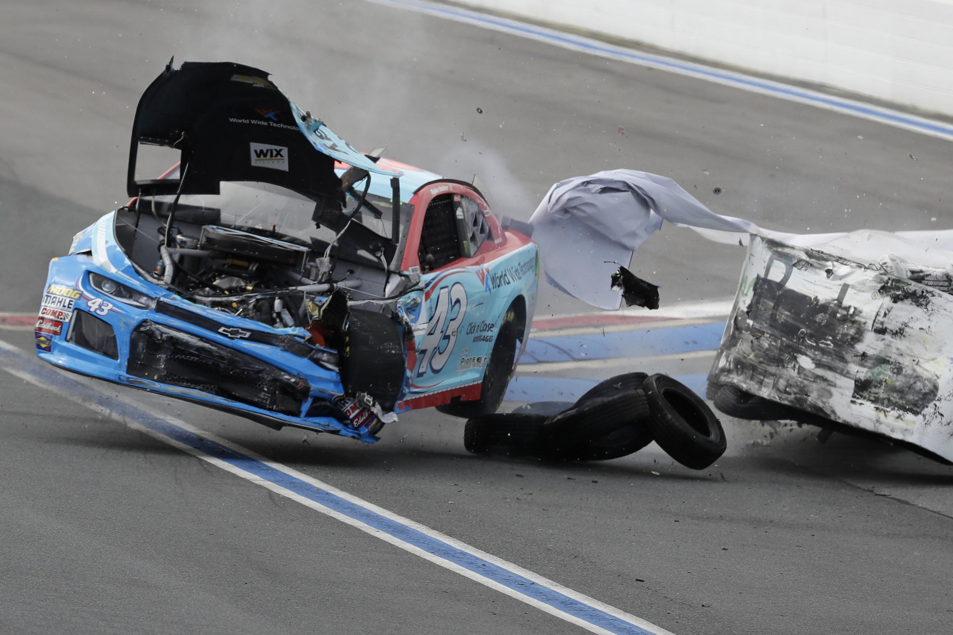 NASCAR Adjusts Charlotte Motor Speedway Tire Barrier After Hard Crashes