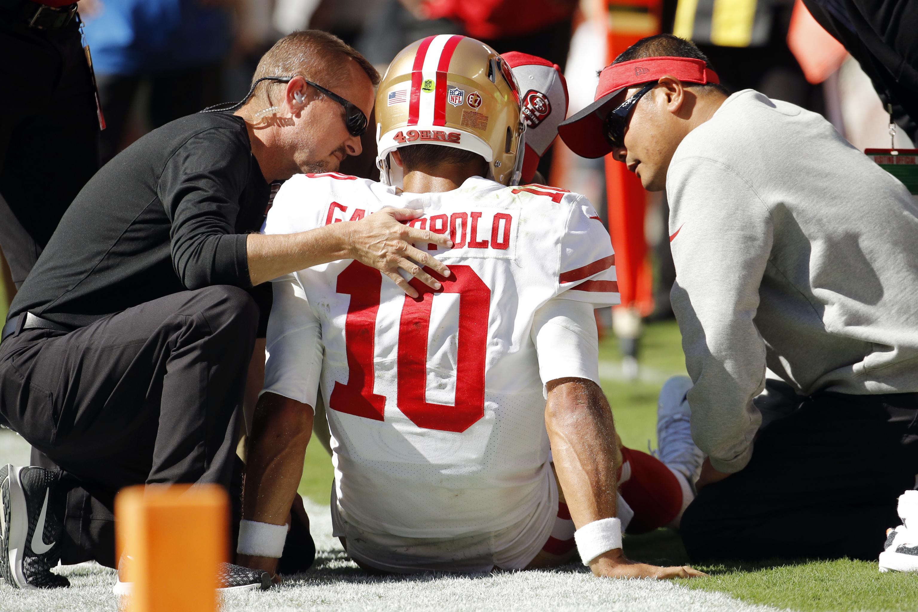 Jimmy Garoppolo injury: 49ers QB benched for his protection, C.J.