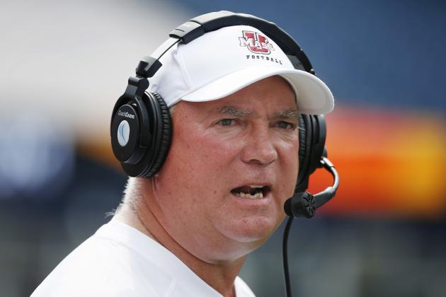 Massachusetts head coach Mark Whipple reacts on the sidelines during the second quarter of an NCAA college football game against Boston College in Foxborough, Mass., Saturday, Sept. 10, 2016. Boston College won 26-7. (AP Photo/Michael Dwyer)
