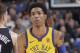 SACRAMENTO, CA - MARCH 31: Patrick McCaw #0 of the Golden State Warriors looks on during the game against the Sacramento Kings on March 31, 2018 at Golden 1 Center in Sacramento, California. NOTE TO USER: User expressly acknowledges and agrees that, by downloading and or using this photograph, User is consenting to the terms and conditions of the Getty Images Agreement. Mandatory Copyright Notice: Copyright 2018 NBAE (Photo by Rocky Widner/NBAE via Getty Images)