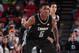 PORTLAND, OR - APRIL 13: R.J. Barrett #5 of Team World plays defense against Team USA during the Nike Hoop Summit on April 13, 2018 at the MODA Center Arena in Portland, Oregon. NOTE TO USER: User expressly acknowledges and agrees that, by downloading and or using this photograph, User is consenting to the terms and conditions of License Agreement. Mandatory Copyright Notice: Copyright 2018 NBAE (Photo by Sam Forencich/NBAE via Getty Images)