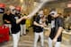 The New York Yankees celebrate in the locker room after beating the Oakland Athletics 7-2 in the American League wild-card playoff baseball game, Wednesday, Oct. 3, 2018, in New York. (AP Photo/Frank Franklin II)