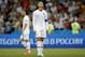 Portugal's Cristiano Ronaldo reacts disappointed during the round of 16 match between Uruguay and Portugal at the 2018 soccer World Cup at the Fisht Stadium in Sochi, Russia, Saturday, June 30, 2018. (AP Photo/Francisco Seco)