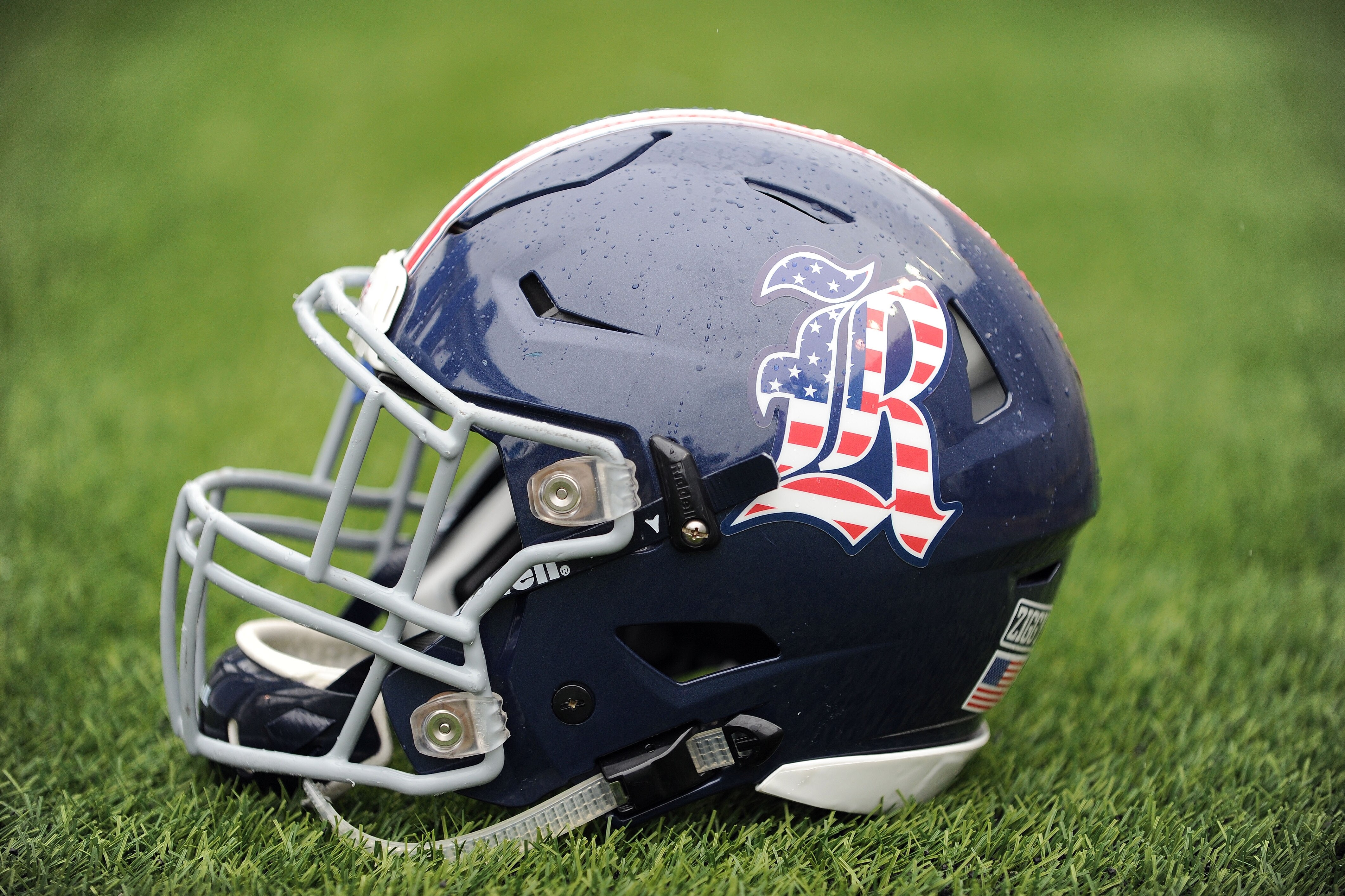 A Rice Owls helmet sits on the sideline during the first half of an NCAA college football game against Army, Saturday, Oct. 24, 2015, in Houston. (AP Photo/Eric Christian Smith)