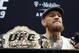 Conor McGregor speaks during a news conference for the UFC 229 mixed martial arts bouts Thursday, Oct. 4, 2018, in Las Vegas. McGregor is scheduled to fight Khabib Nurmagomedov on Saturday in Las Vegas. (AP Photo/John Locher)