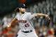 Houston Astros starting pitcher Gerrit Cole throws to the Baltimore Orioles in the first inning of a baseball game, Friday, Sept. 28, 2018, in Baltimore. (AP Photo/Patrick Semansky)