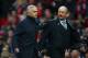 MANCHESTER, ENGLAND - OCTOBER 06: Jose Mourinho, Manager of Manchester United and Rafael Benitez, Manager of Newcastle United walk off the pitch at half time of the Premier League match between Manchester United and Newcastle United at Old Trafford on October 6, 2018 in Manchester, United Kingdom. (Photo by Clive Brunskill/Getty Images)
