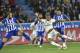 Real Madrid's Mariano Diaz, rightduels for the ball with Deportivo Alaves' Guillermo Maripan during the Spanish La Liga soccer match between Real Madrid and Deportivo Alaves at Mendizorroza stadium, in Vitoria, northern Spain, Saturday, Oct. 6, 2018. (AP Photo/Alvaro Barrientos)