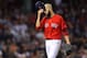 BOSTON, MA - OCTOBER 06: Pitcher David Price #24 of the Boston Red Sox takes his hat off as he walks back to the dugout after being pulled from the game in the second inning of Game Two of the American League Division Series against the New York Yankees at Fenway Park on October 6, 2018 in Boston, Massachusetts.s. (Photo by Elsa/Getty Images)