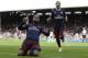 Arsenal's Alexandre Lacazette celebrates scoring his side's second goal during the English Premier League soccer match between Fulham and Arsenal at Craven Cottage stadium in London, Sunday, Oct. 7, 2018. (AP Photo/Kirsty Wigglesworth)