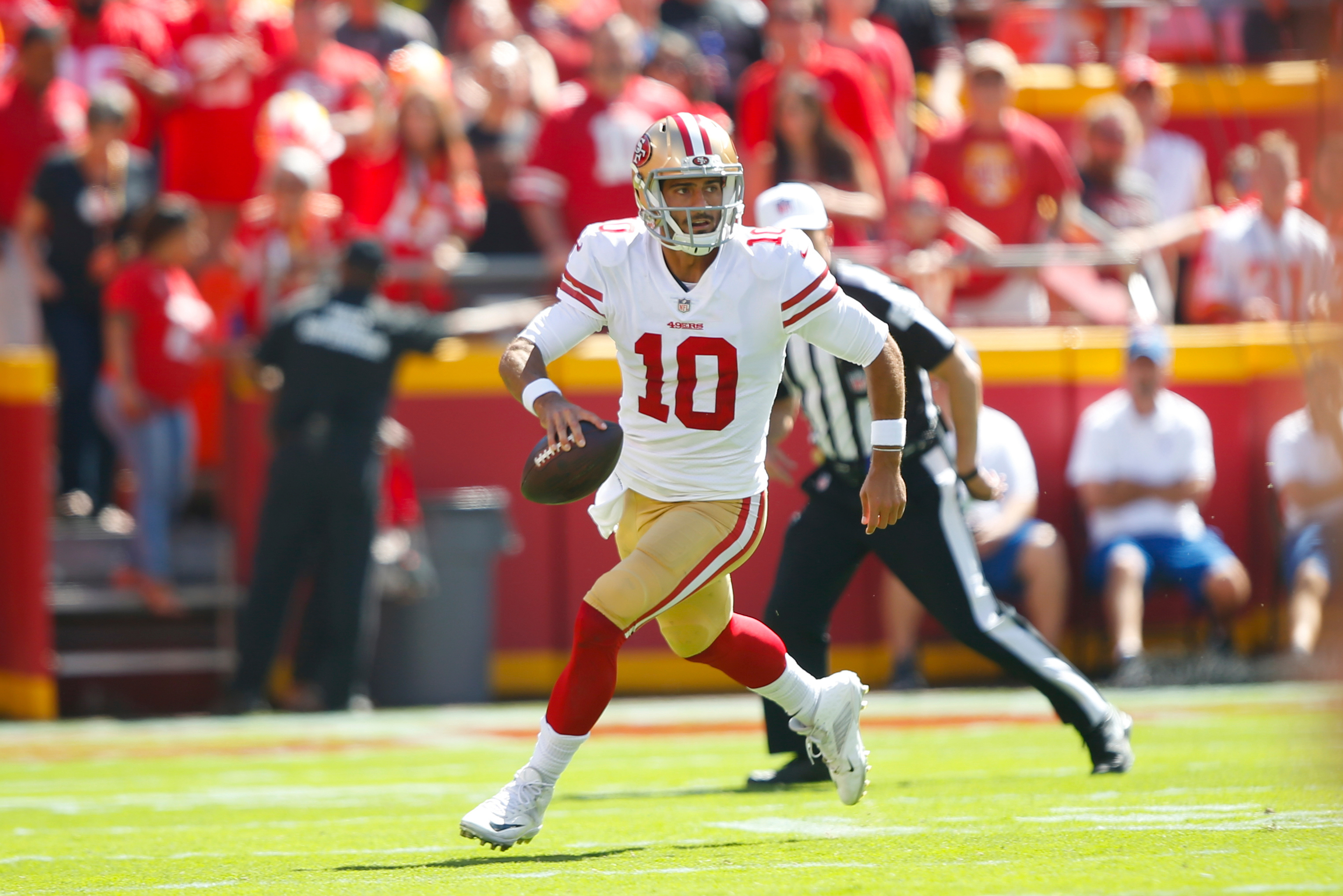 Garoppolo a hit at Harvard clinic