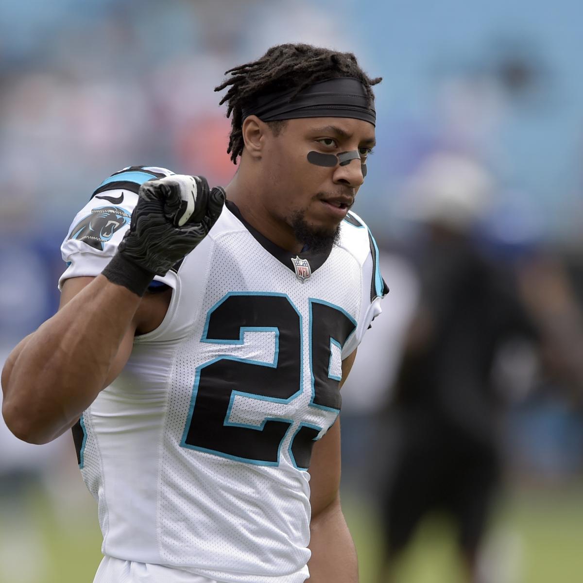 Eric Reid Kneels During National Anthem Before 1st Game with Panthers ...