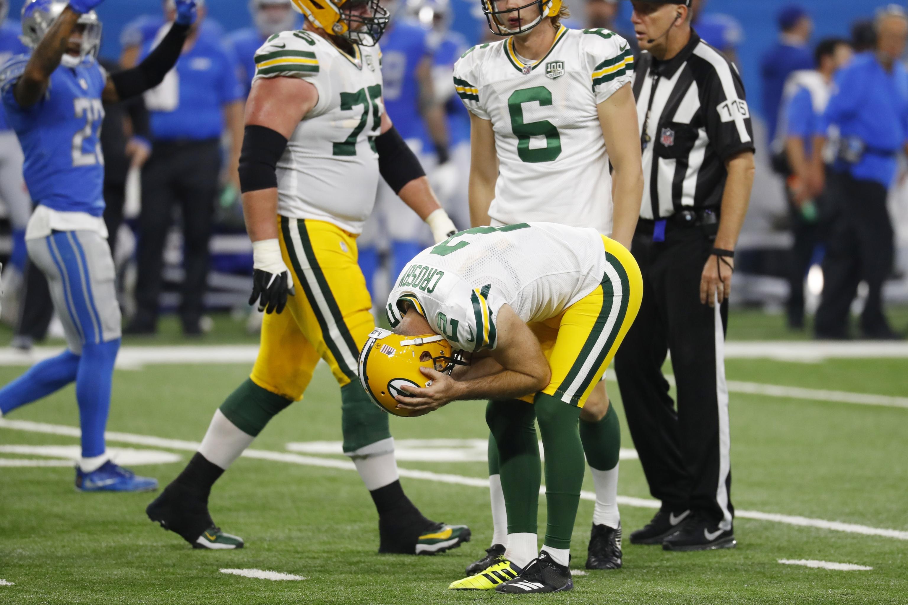 Mason Crosby's OT field goal lifts Packers to win after 3 late misses