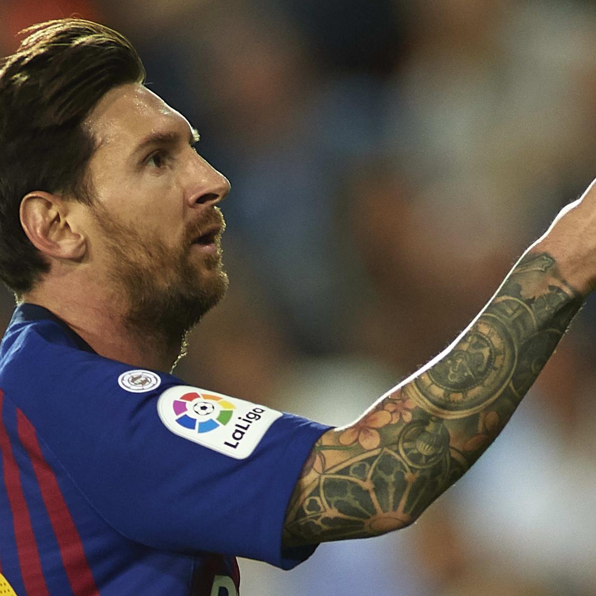 Lionel Messi Scores as Barcelona Settle for 1-1 Draw vs. Valencia | Bleacher Report ...