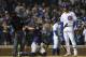 CHICAGO, IL - OCTOBER 02: Kris Bryant #17 of the Chicago Cubs strikes out during the National League Wild Card game against the Colorado Rockies at Wrigley Field on October 2, 2018 in Chicago, Illinois. The Rockies defeated the Cubs 2-1 in 13 innings. (Photo by Stacy Revere/Getty Images)