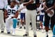 Carolina Panthers' Eric Reid (25) kneels during the national anthem before an NFL football game against the New York Giants in Charlotte, N.C., Sunday, Oct. 7, 2018. (AP Photo/Jason E. Miczek)
