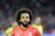Real Madrid's Brazilian defender Marcelo (C) looks on before the Spanish league football match Sevilla FC against Real Madrid CF at the Ramon Sanchez Pizjuan stadium in Seville on September 26, 2018. (Photo by CRISTINA QUICLER / AFP) (Photo credit should read CRISTINA QUICLER/AFP/Getty Images)