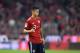 Bayern Munich's Colombian midfielder James Rodriguez reacts during the German first division Bundesliga football match FC Bayern Munich vs Borussia Moenchengladbach in Munich, southern Germany, on October 6, 2018. (Photo by Christof STACHE / AFP) / RESTRICTIONS: DFL REGULATIONS PROHIBIT ANY USE OF PHOTOGRAPHS AS IMAGE SEQUENCES AND/OR QUASI-VIDEO (Photo credit should read CHRISTOF STACHE/AFP/Getty Images)