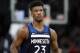 FILE - In this Feb. 11, 2018, file photo, Minnesota Timberwolves forward Jimmy Butler (23) watches in the third quarter of an NBA basketball game against the Sacramento Kings in Minneapolis. Butler isn't the first NBA star to ask for a trade, nor will he be the last. But it's far from guaranteed that even if he succeeds in forcing Minnesota into making a move he'll wind up in a place he wants. (AP Photo/Andy Clayton-King, File)