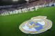 CARDIFF, WALES - AUGUST 12: The Real Madrid club badge is seen on the pitch prior to the UEFA Super Cup match between Real Madrid and Sevilla FC at Cardiff City Stadium on August 12, 2014 in Cardiff, Wales. (Photo by Chris Brunskill Ltd/Getty Images)