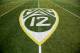 ADVANCE FOR SATURDAY, OCT. 1 - In this Oct. 10, 2015, file photo, a PAC-12 logo is seen painted on the field before an NCAA college football game between Washington State and Oregon in Eugene, Ore. Larry Scott helped transform and modernize the Pac-12 when he took over as commissioner, helped the conference land a $3 billion TV deal and create its own network. Eight years later, the conference is reaping financial rewards and he believes it is well-positioned to adapt to the changing landscape of both college sports and media rights. (AP Photo/Ryan Kang, File)
