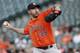 BALTIMORE, MD - SEPTEMBER 29: Starting pitcher Justin Verlander #35 of the Houston Astros pitches in the first inning against the Baltimore Orioles during Game One of a doubleheader at Oriole Park at Camden Yards on September 29, 2018 in Baltimore, Maryland. (Photo by Patrick McDermott/Getty Images)