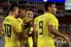 TAMPA, FL - OCTOBER 11: James Rodrguez #10 of Colombia celebrates a goal during an International Friendly against the Unites States at Raymond James Stadium on October 11, 2018 in Tampa, Florida. (Photo by Mike Ehrmann/Getty Images)