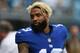 CHARLOTTE, NC - OCTOBER 07: Odell Beckham #13 of the New York Giants against the Carolina Panthers during their game at Bank of America Stadium on October 7, 2018 in Charlotte, North Carolina. The Panthers won 33-31. (Photo by Grant Halverson/Getty Images)